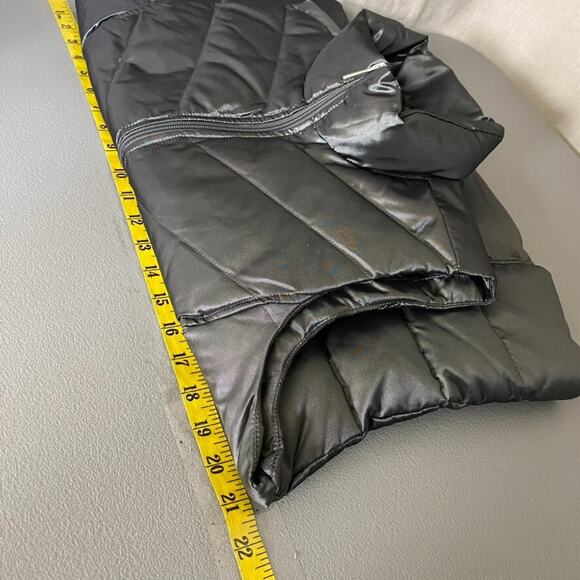 Lands End Womens Quilted Down Puffer Vest Size M Full Zip Mock Neck Outdoors - Picture 9 of 11